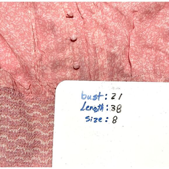 Jonathan Simkhai silk peasant dress coquette romantique cottage core women's 8 - Picture 10 of 10